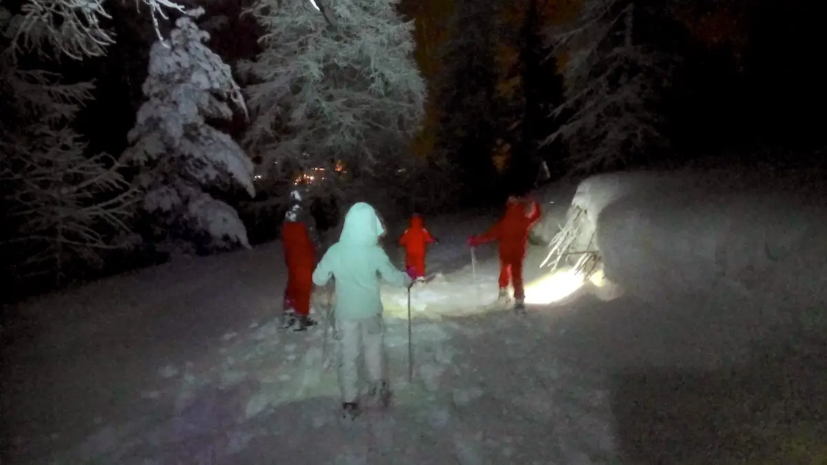 Escursione con ciaspole e serata in yurta a Monginevro