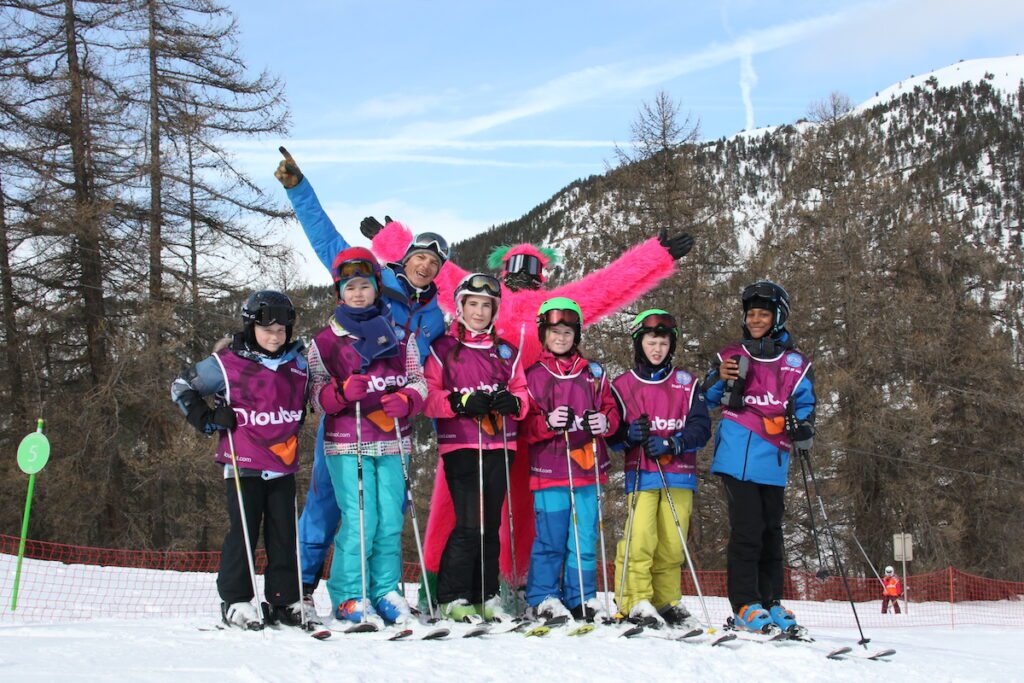 Groupe enfants collectif ski Montgenèvre