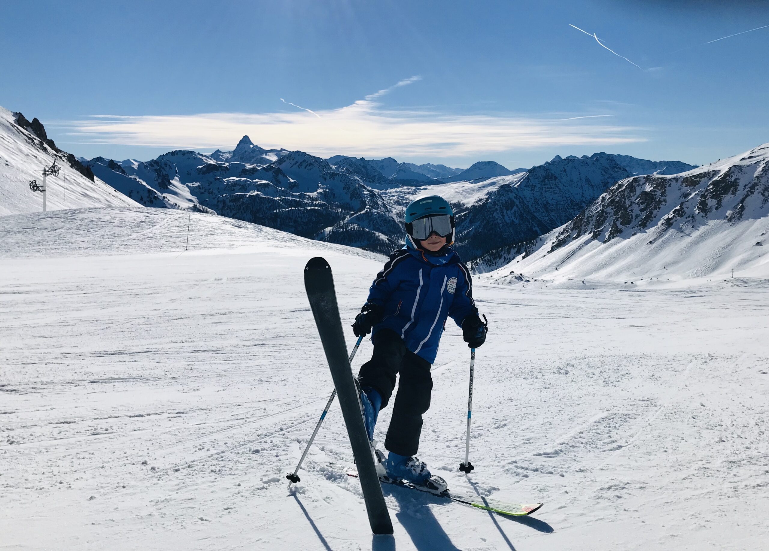 Learning to ski in Montgenèvre