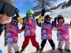 groupe enfants ski