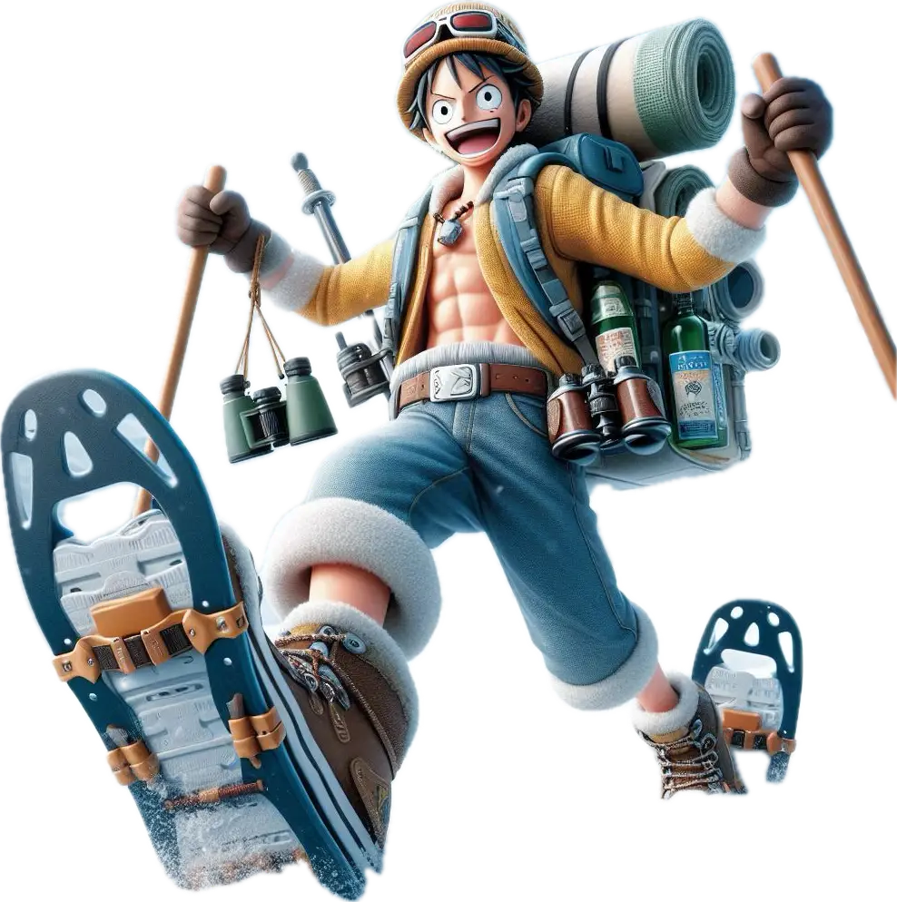 randonneur en raquettes à Montgenèvre